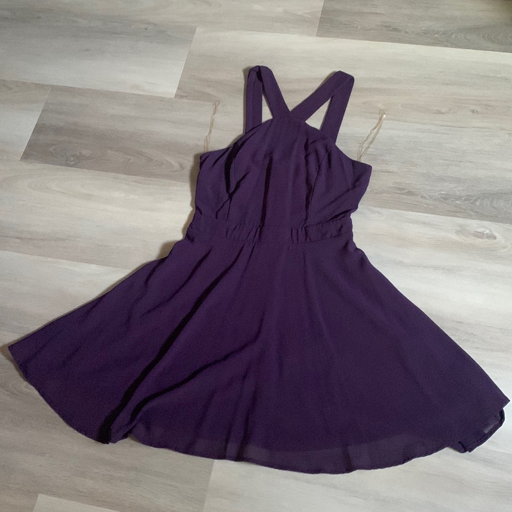 Purple mini dress